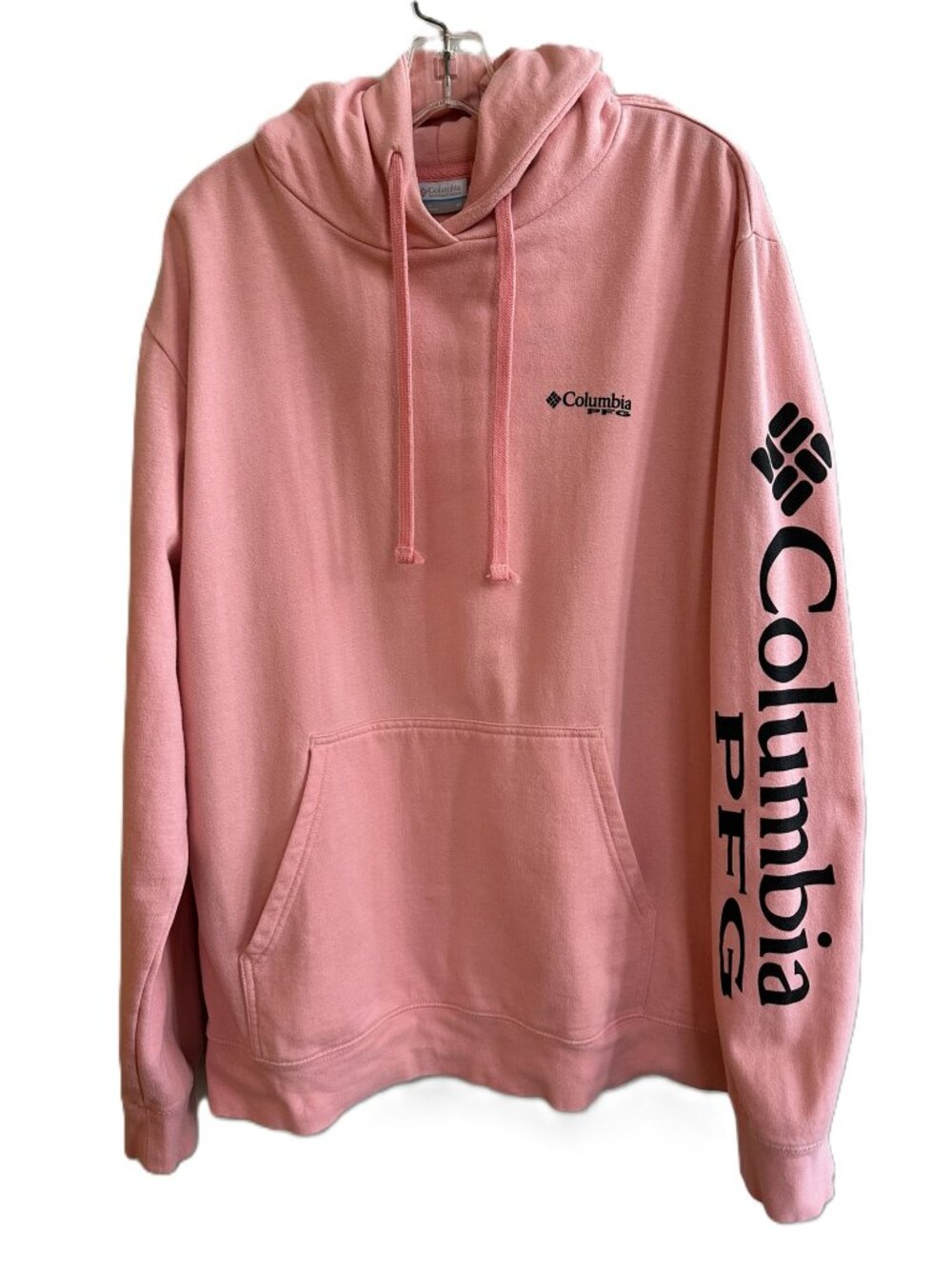 Men's XL Columbia Sportswear PFG Fleece Lined Hoodie Pink